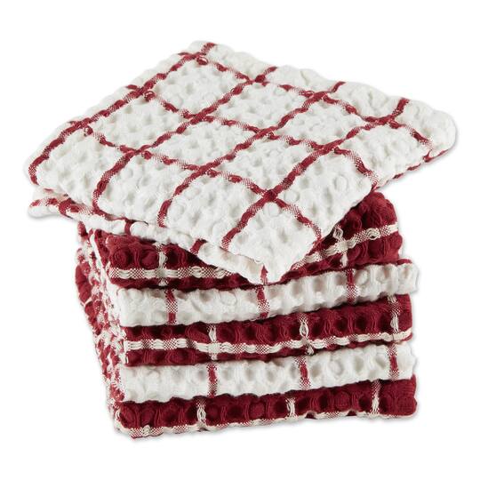 DII® Windowpane Oversized Washed Waffle Dishcloth Set